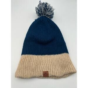 Corona Beer Hat Beanie Ski Knit Brown Stripe Logo Winter